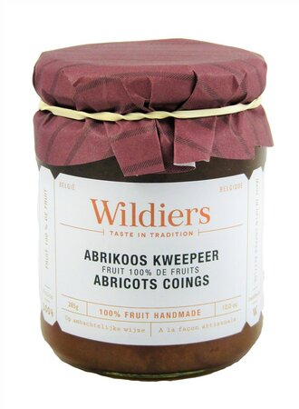 Wildiers - abrikoos-kweepeer 100% fruit 285g