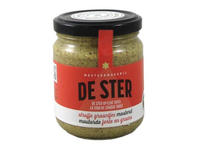 Mosterd De Ster Straffe met graantjes 210g