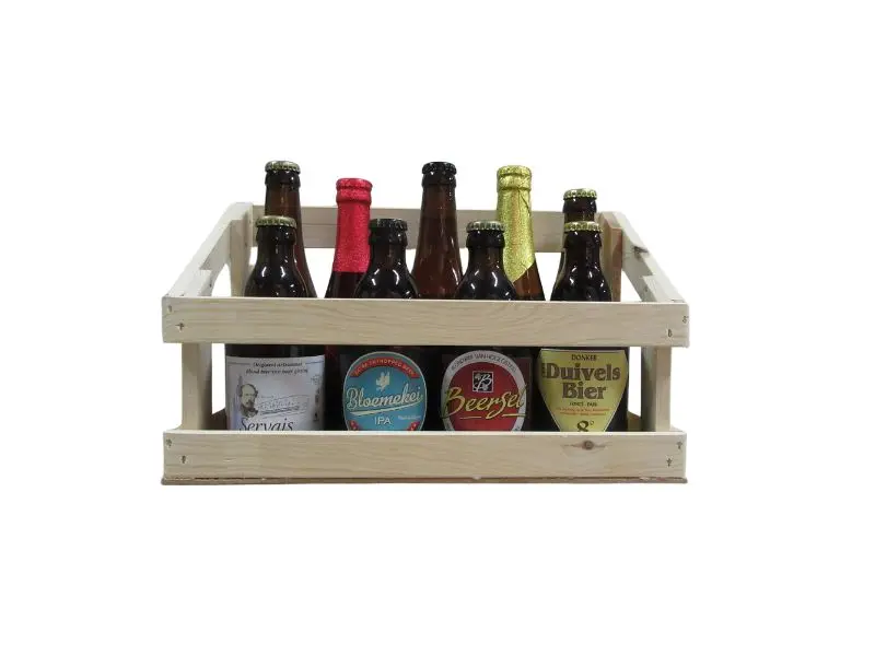 Kistje 9 flessen 0,33L GEVULD