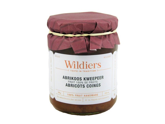 Wildiers - abrikoos-kweepeer 100% fruit 285g