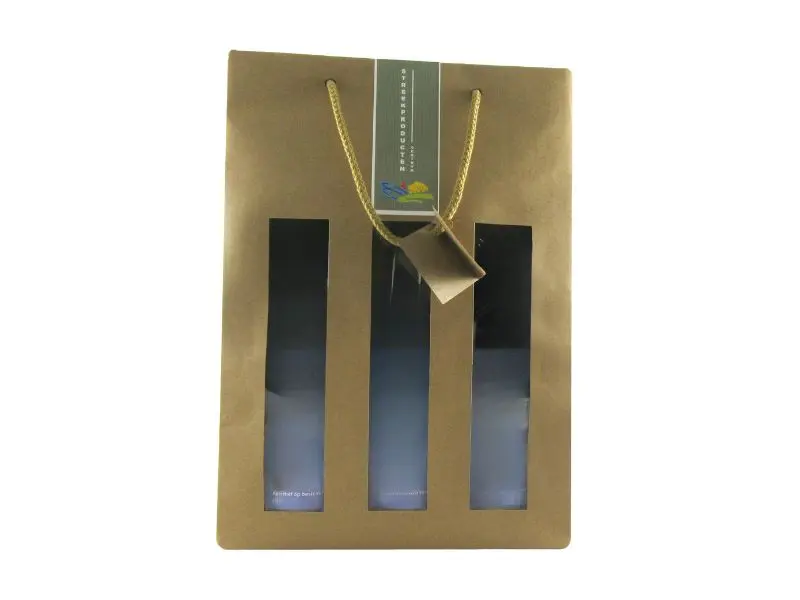 Kraftzak 3 flessen venster