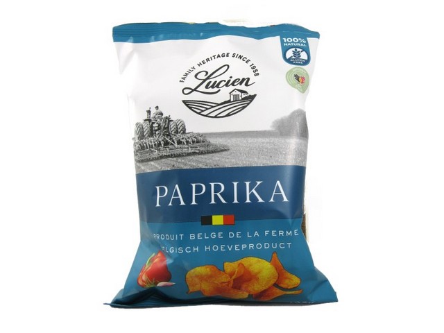 Chips van Lucien - Paprika 125gr