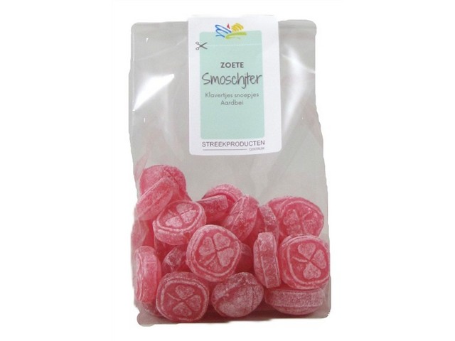Smoschjter - Klavertjes snoepjes aardbei
