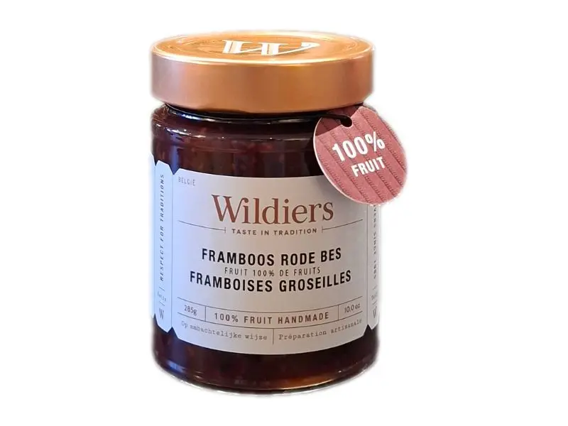 Wildiers - framboos-rode bes 100% fruit 285g 