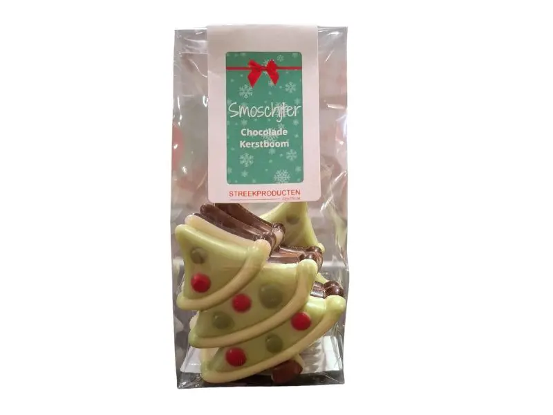 Smoschjter - Chocolade kerstboompjes 100gr