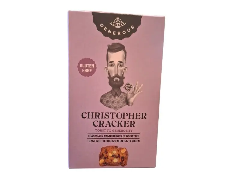 Christopher Cracker met veenbessen en hazelnoten