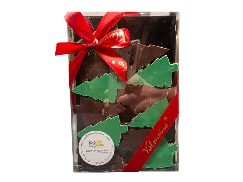 Valentino - Chocolade kerstboom met amandelcrunch