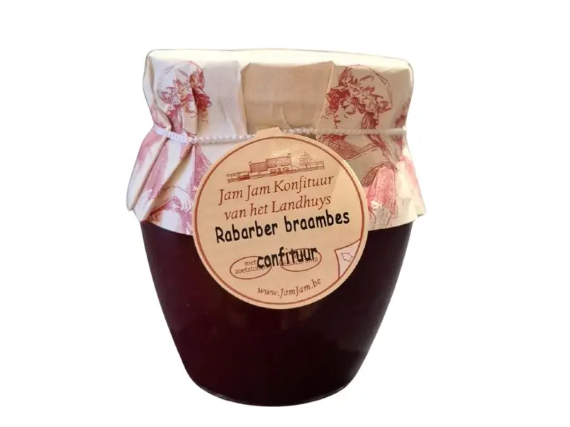 Jamjam - Rabarber Braambes confituur (zoetstof)  
