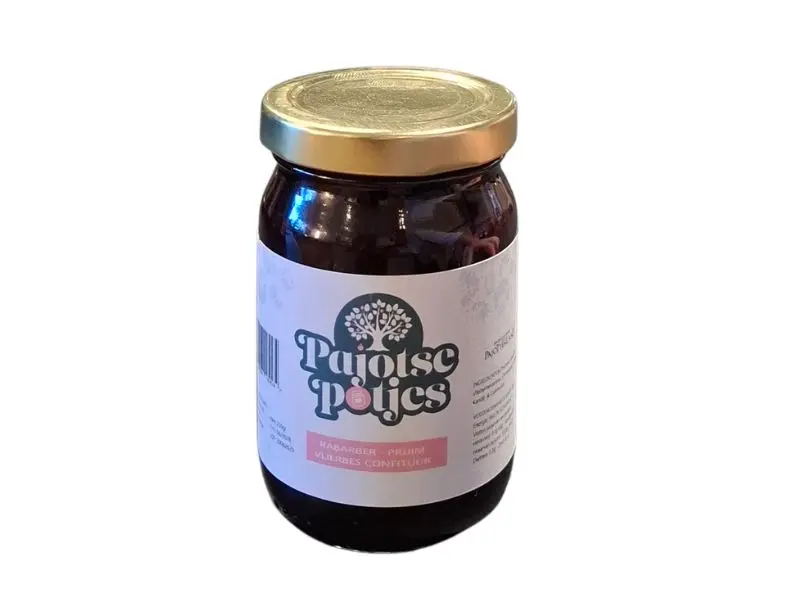 Pajotse Potjes - Rabarber, Pruim & Vlierbes confituur 250gr 