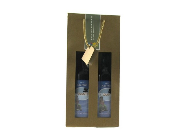 Kraftzak 2 fl bruin venster