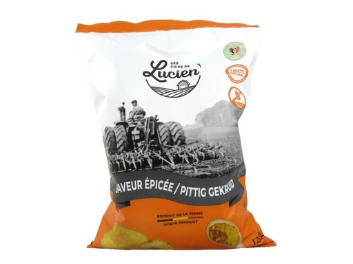 [AA.CLPG] Chips van Lucien - Pittig gekruid 125gr